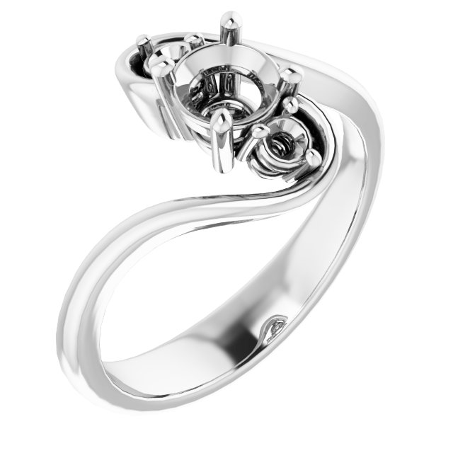 Three-Stone Bypass Engagement Ring