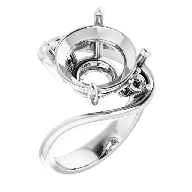Three-Stone Bypass Engagement Ring