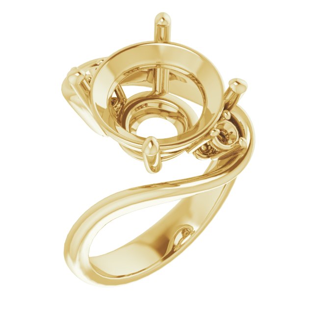 Three-Stone Bypass Engagement Ring
