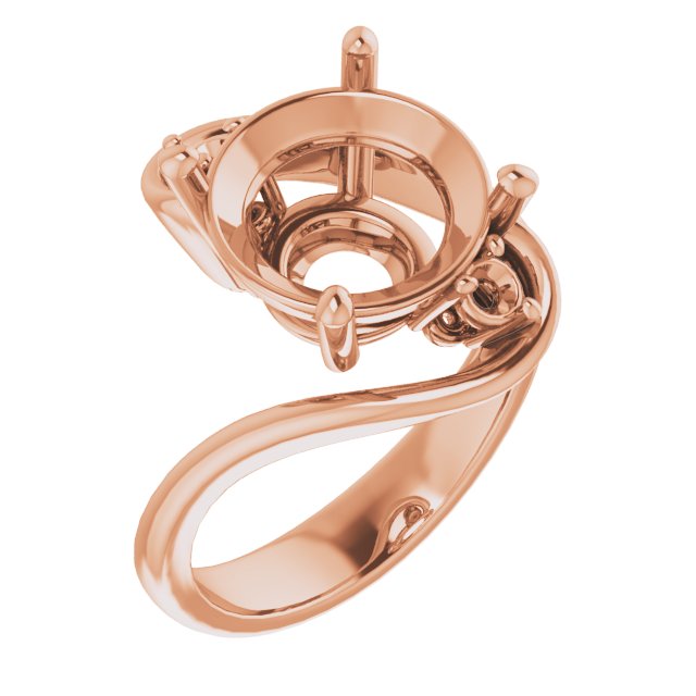 Three-Stone Bypass Engagement Ring