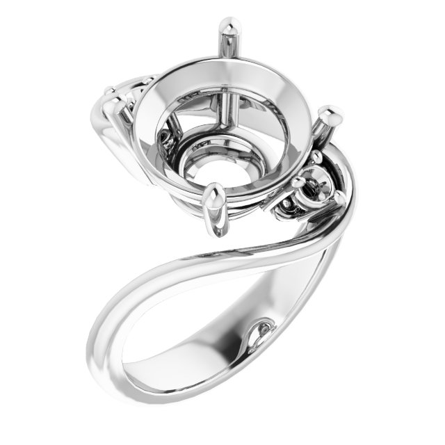 Three-Stone Bypass Engagement Ring