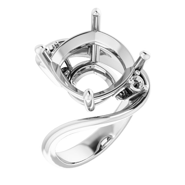 Three-Stone Bypass Engagement Ring