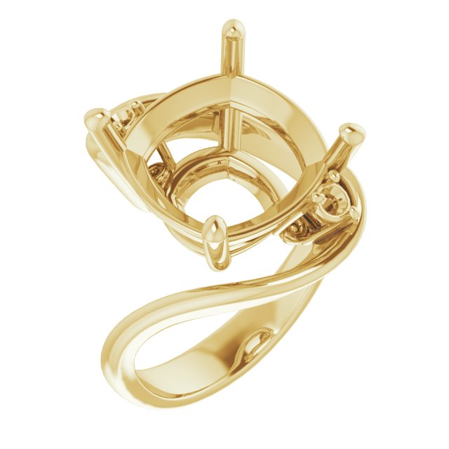 Three-Stone Bypass Engagement Ring