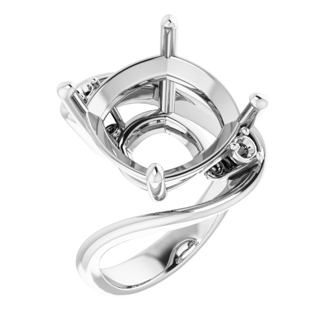 Three-Stone Bypass Engagement Ring