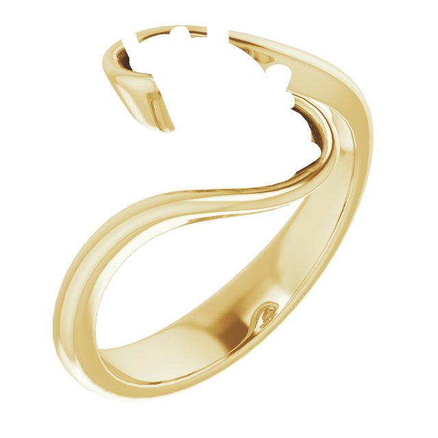Three-Stone Bypass Engagement Ring