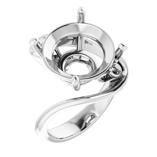 Three-Stone Bypass Engagement Ring