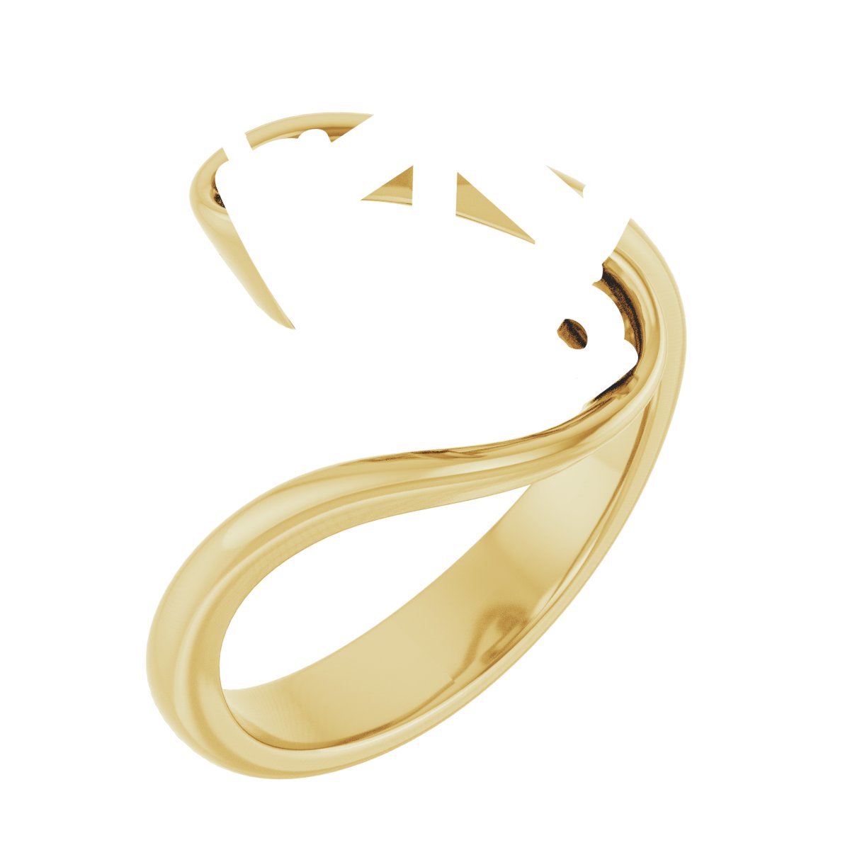 Three-Stone Bypass Engagement Ring