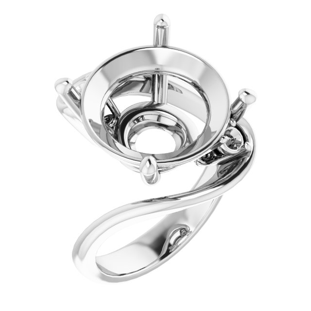 Three-Stone Bypass Engagement Ring