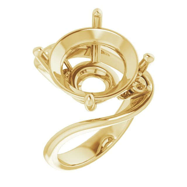 Three-Stone Bypass Engagement Ring
