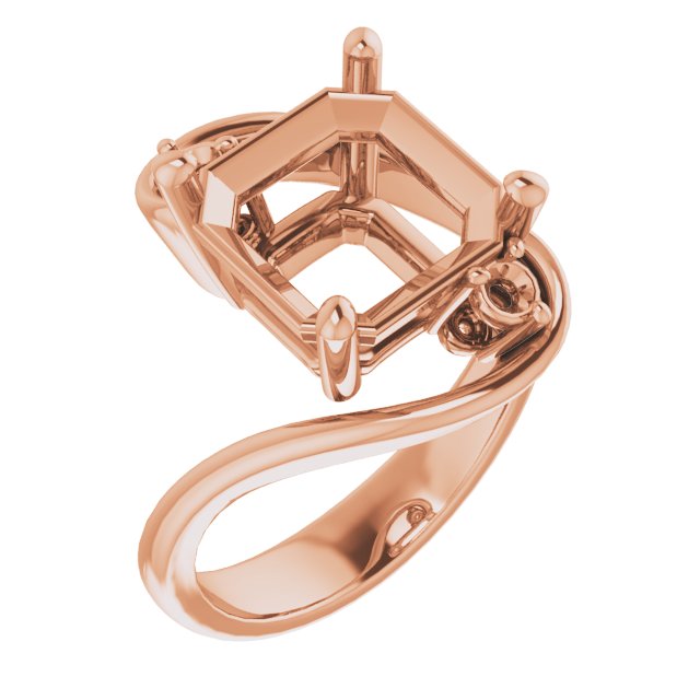 Three-Stone Bypass Engagement Ring