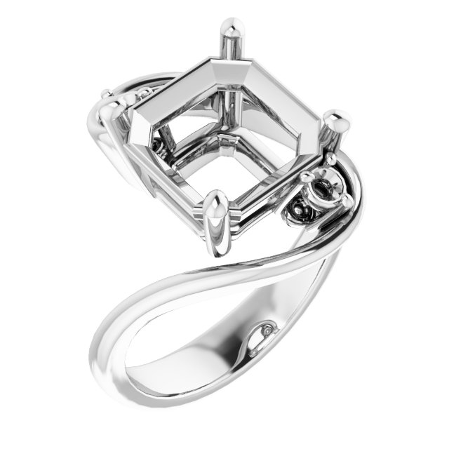 Three-Stone Bypass Engagement Ring