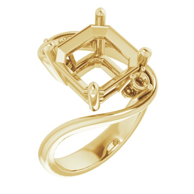 Three-Stone Bypass Engagement Ring