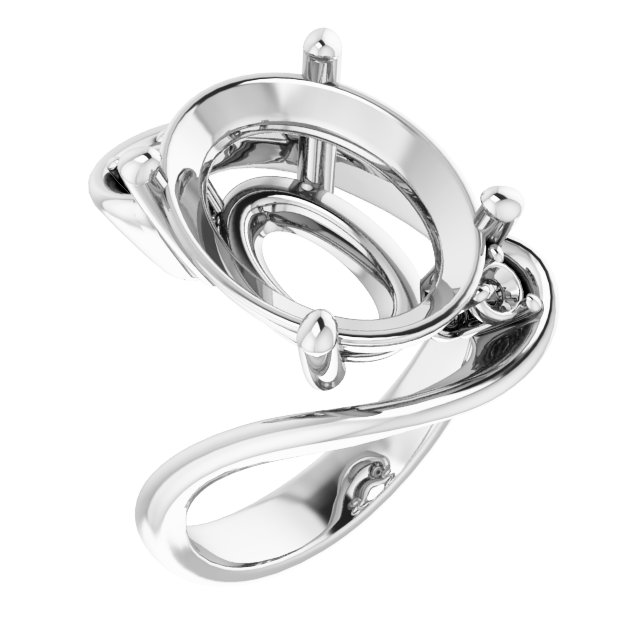 Three-Stone Bypass Engagement Ring