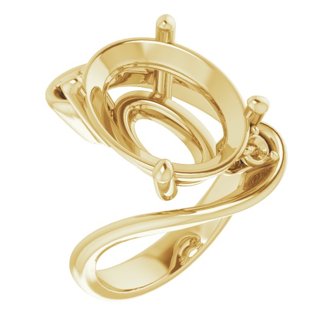 Three-Stone Bypass Engagement Ring