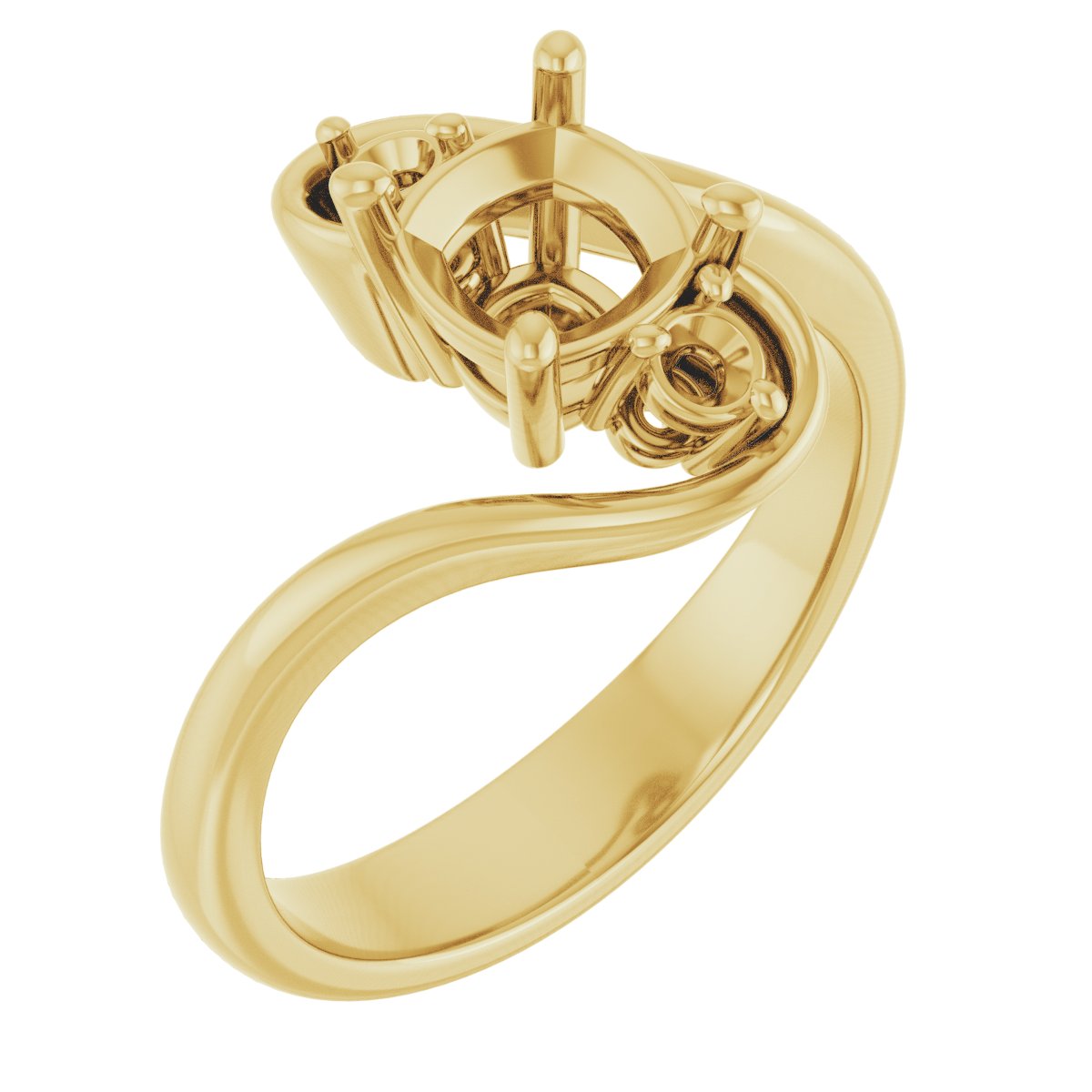 Three-Stone Bypass Engagement Ring