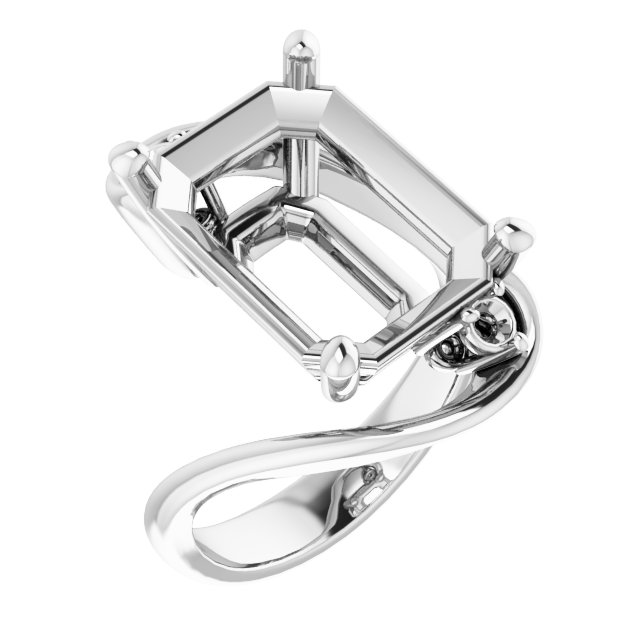Three-Stone Bypass Engagement Ring