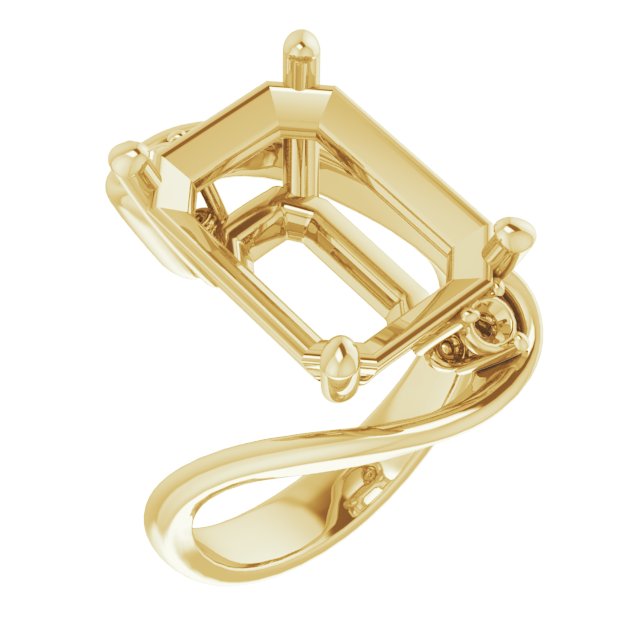 Three-Stone Bypass Engagement Ring