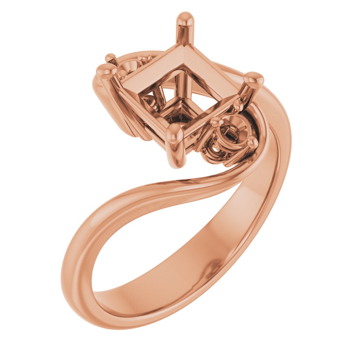Three-Stone Bypass Engagement Ring