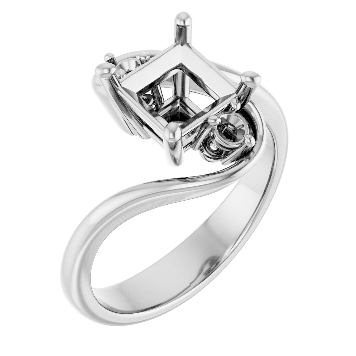 Three-Stone Bypass Engagement Ring