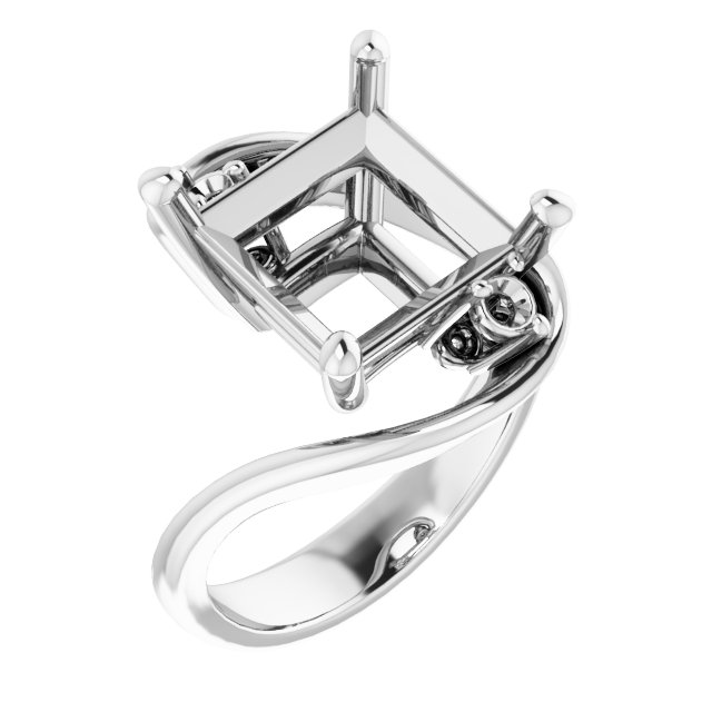 Three-Stone Bypass Engagement Ring