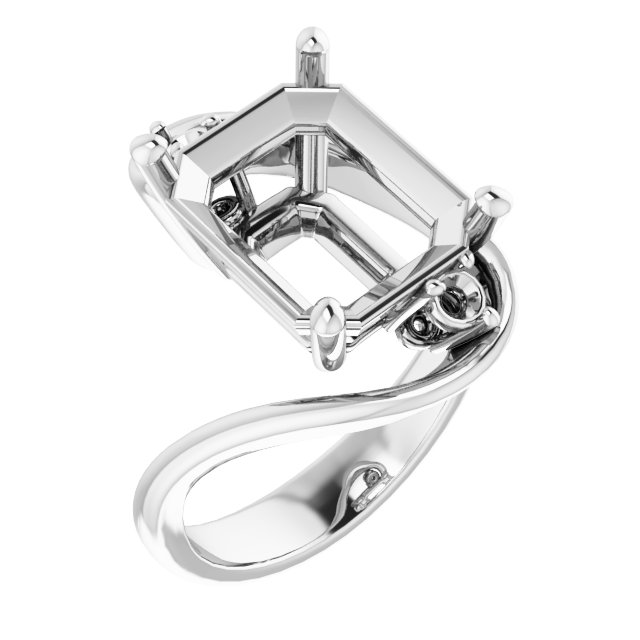 Three-Stone Bypass Engagement Ring