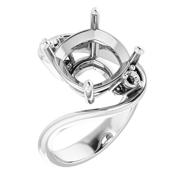 Three-Stone Bypass Engagement Ring