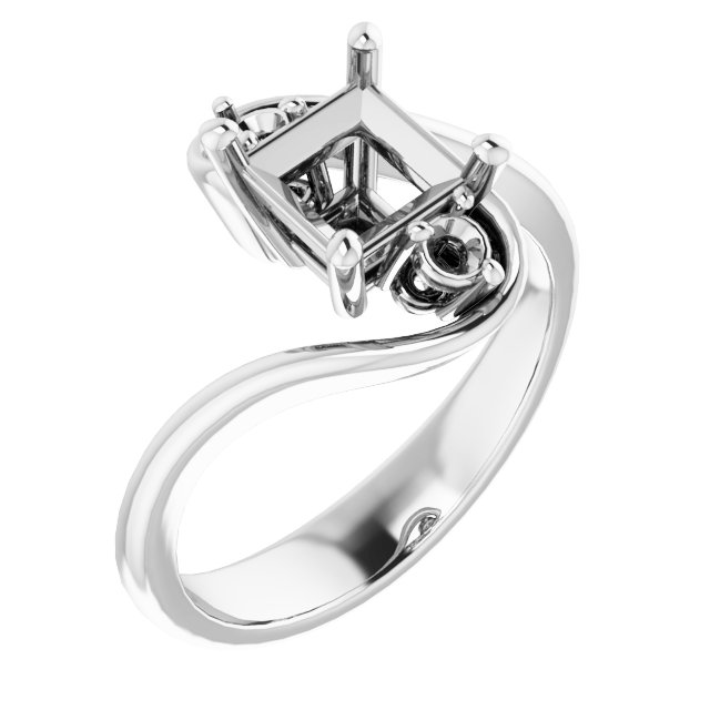 Three-Stone Bypass Engagement Ring