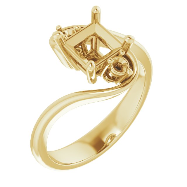 Three-Stone Bypass Engagement Ring