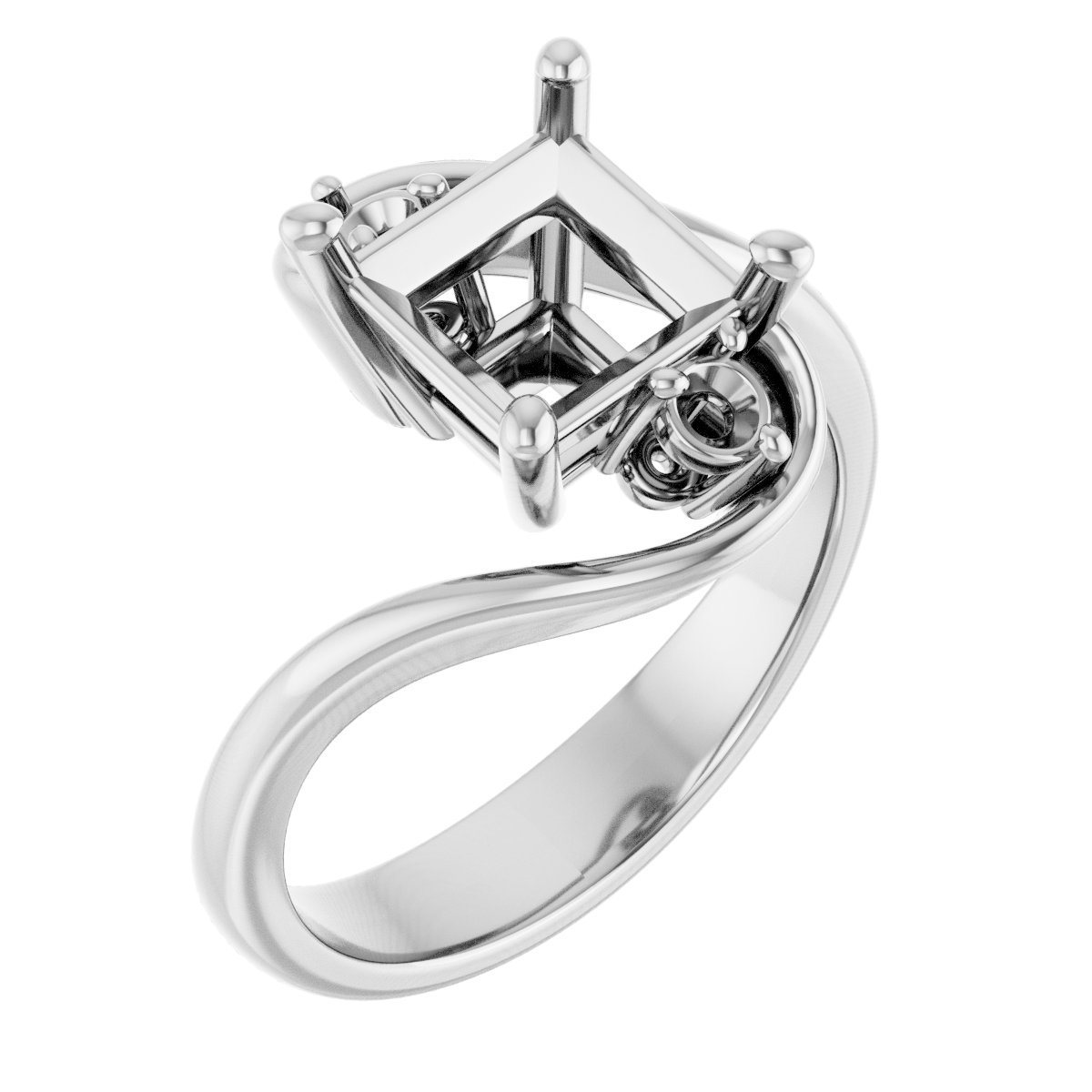 Three-Stone Bypass Engagement Ring
