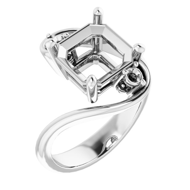 Three-Stone Bypass Engagement Ring