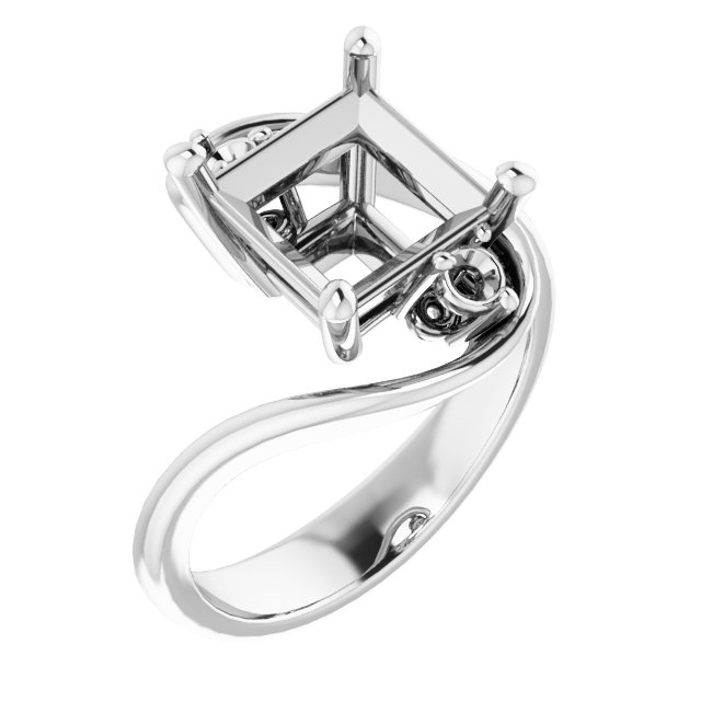 Three-Stone Bypass Engagement Ring
