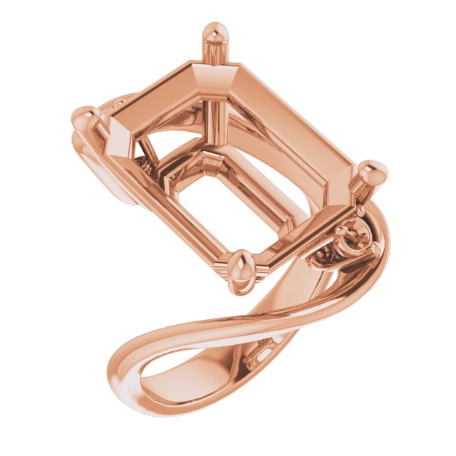 Three-Stone Bypass Engagement Ring