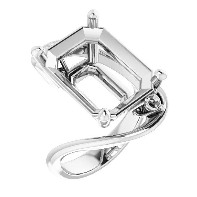 Three-Stone Bypass Engagement Ring