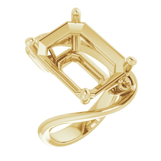 Three-Stone Bypass Engagement Ring