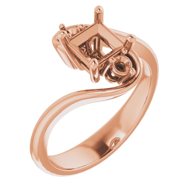 Three-Stone Bypass Engagement Ring
