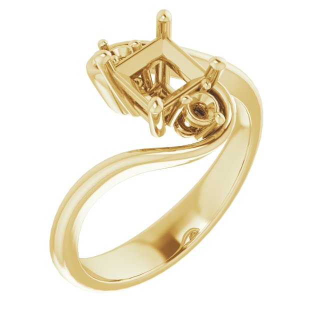 Three-Stone Bypass Engagement Ring