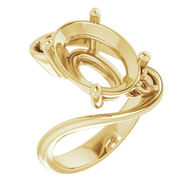 Three-Stone Bypass Engagement Ring