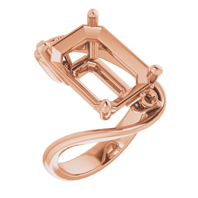 Three-Stone Bypass Engagement Ring