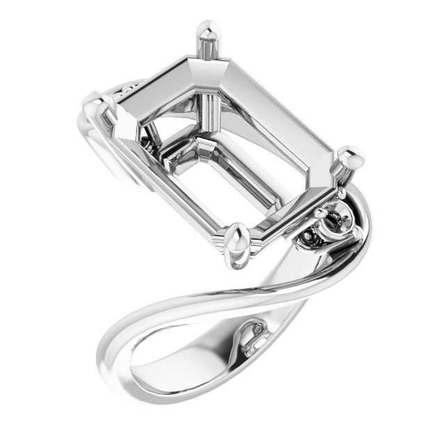 Three-Stone Bypass Engagement Ring