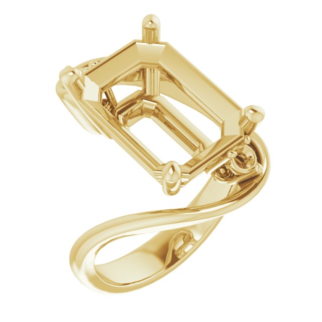 Three-Stone Bypass Engagement Ring