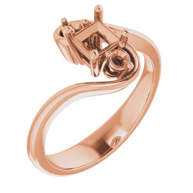 Three-Stone Bypass Engagement Ring