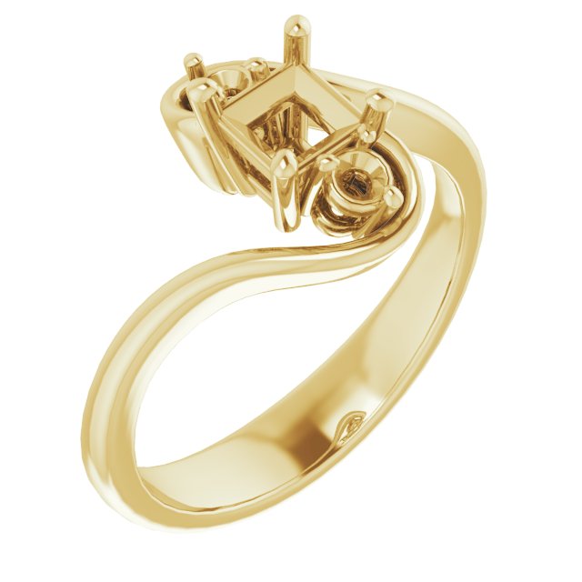 Three-Stone Bypass Engagement Ring