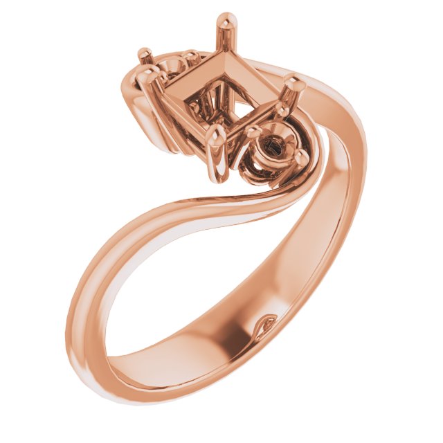 Three-Stone Bypass Engagement Ring