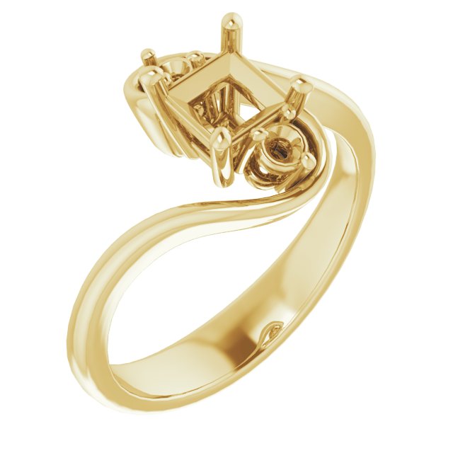Three-Stone Bypass Engagement Ring