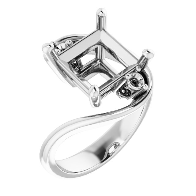 Three-Stone Bypass Engagement Ring