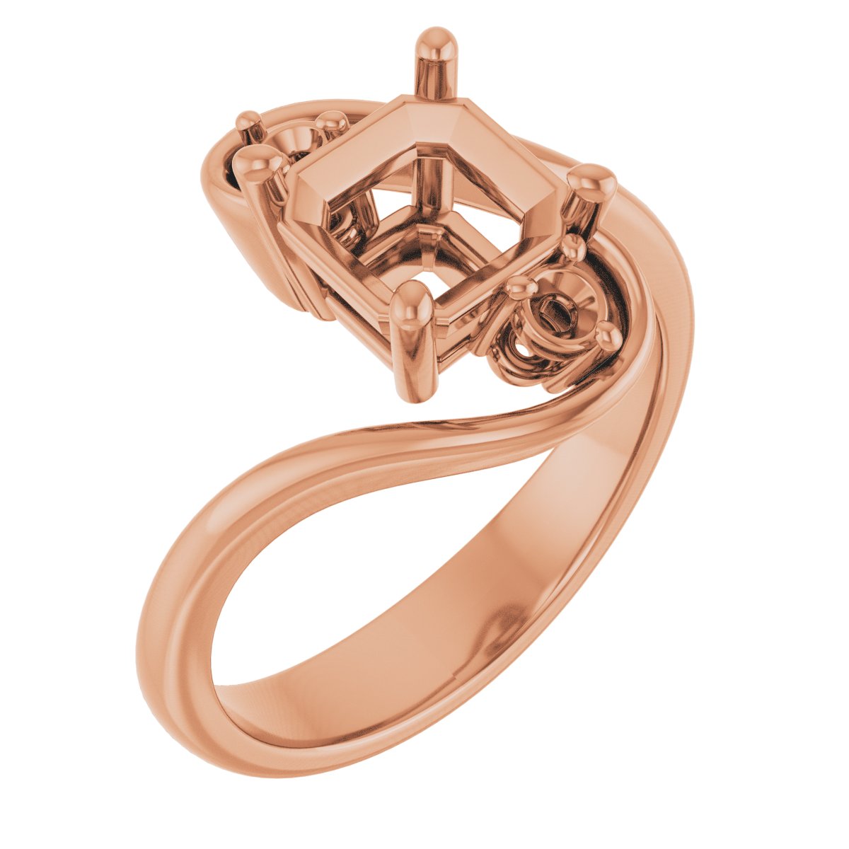 Three-Stone Bypass Engagement Ring