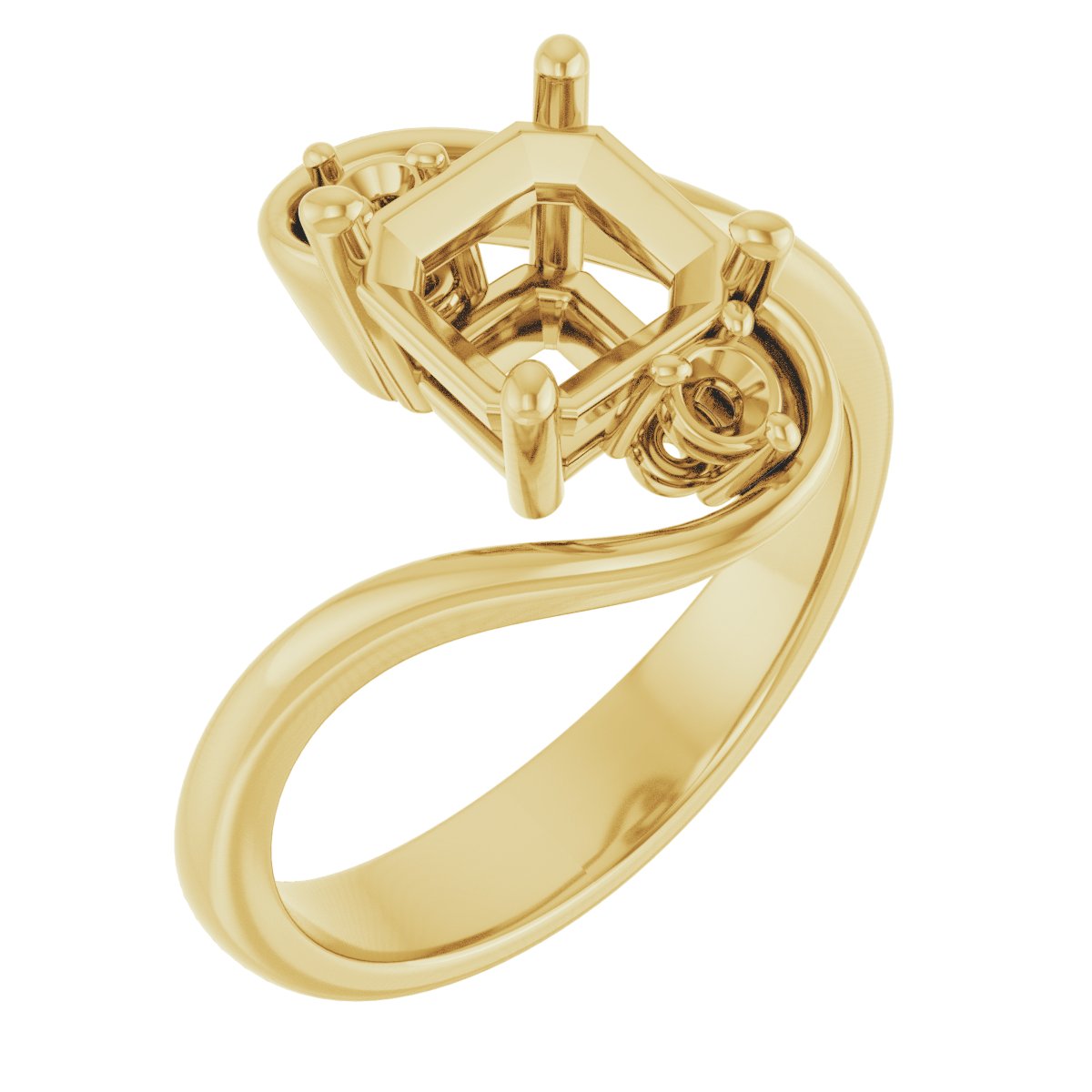 Three-Stone Bypass Engagement Ring