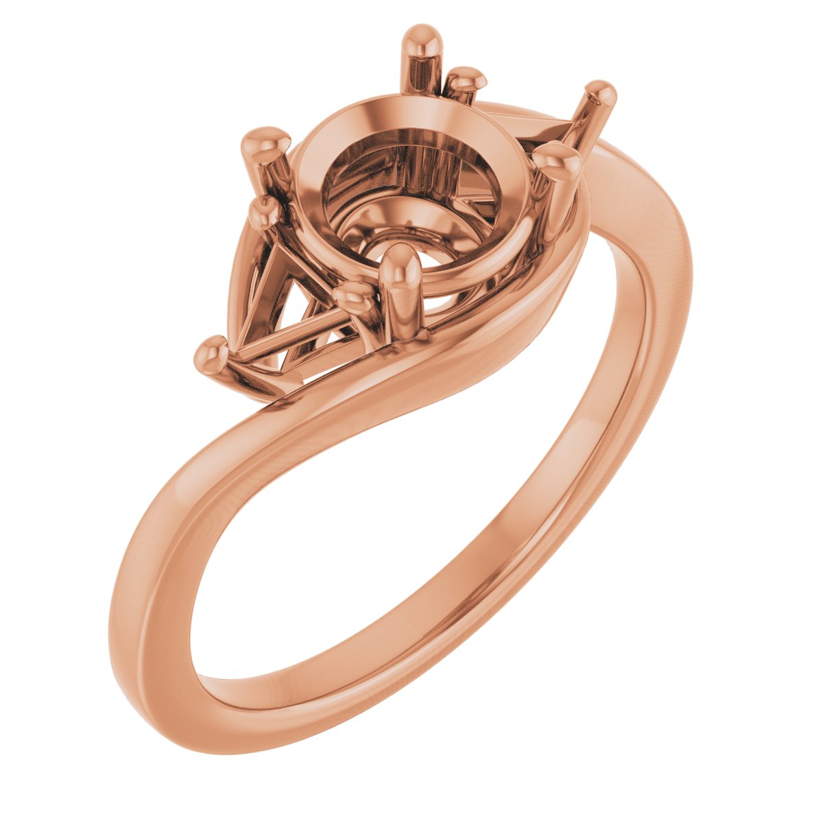 Three-Stone Bypass Engagement Ring