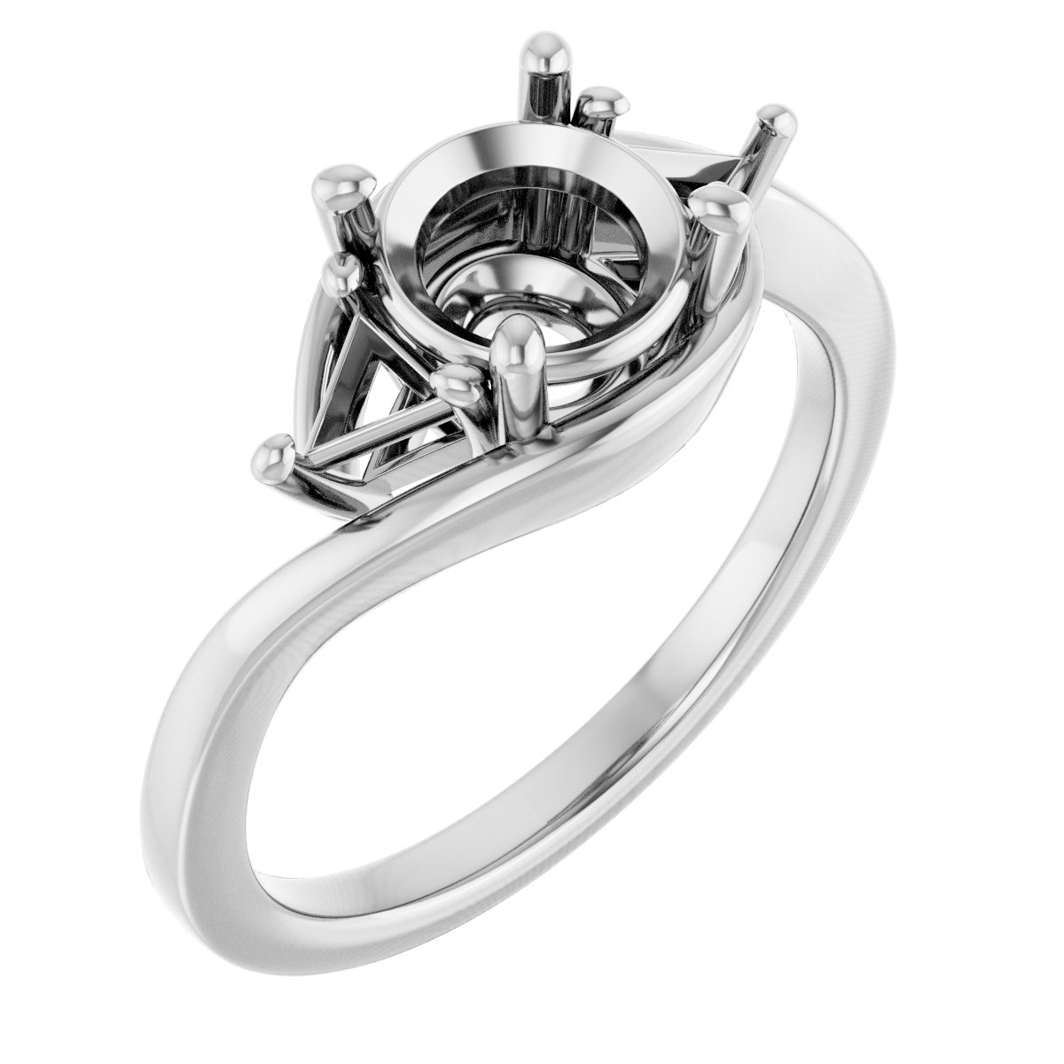 Three-Stone Bypass Engagement Ring