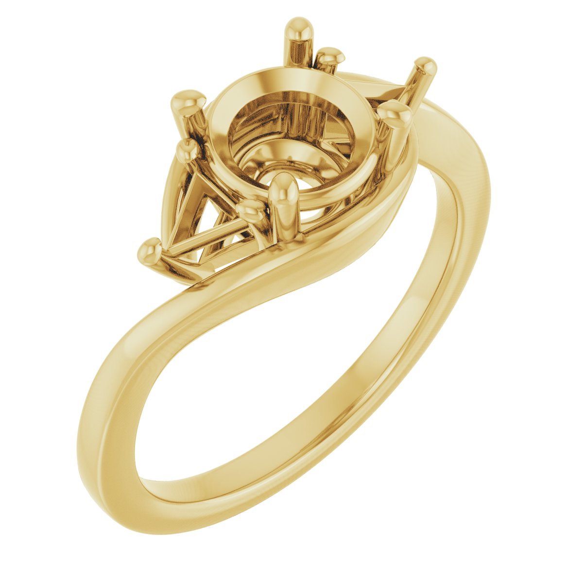 Three-Stone Bypass Engagement Ring